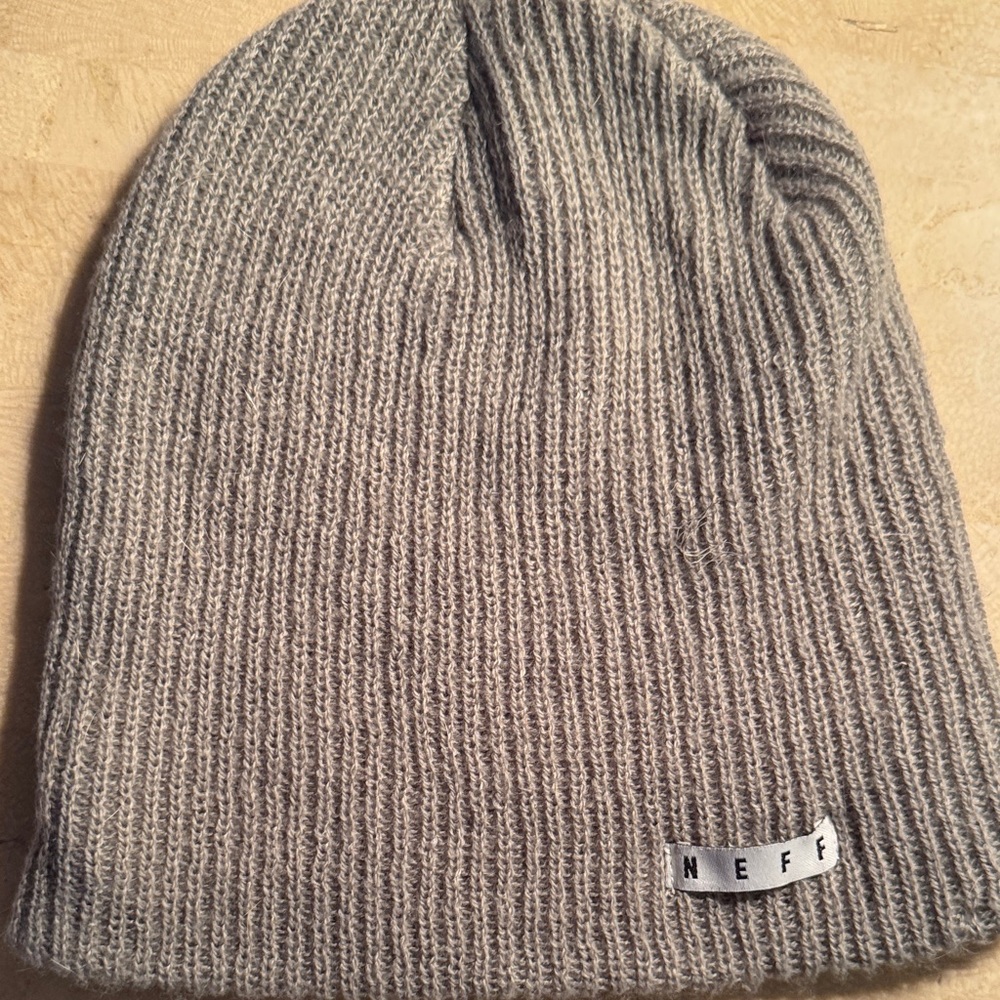 Neff Classic Knit Gray Beanie